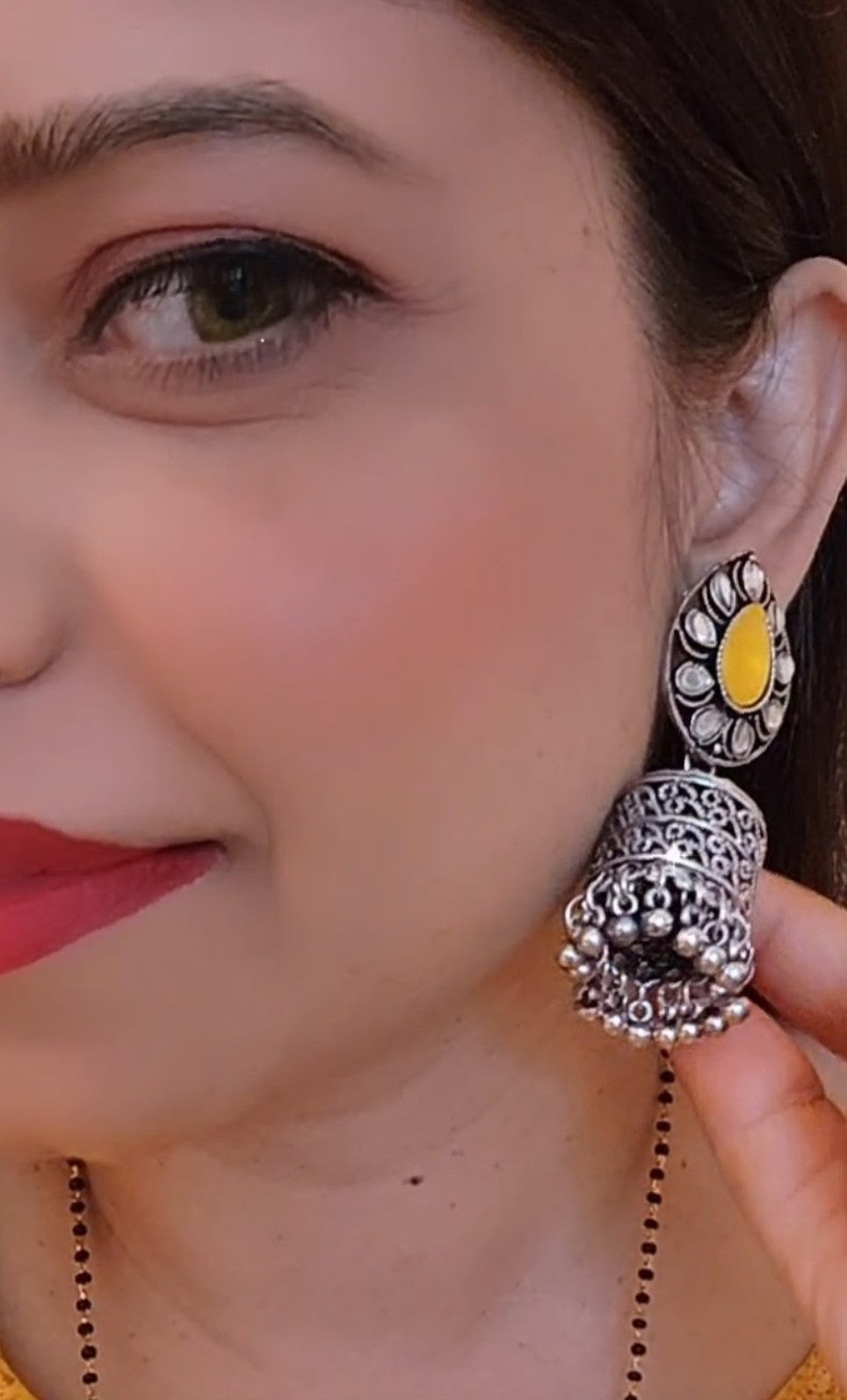 Miara Oxidise Earrings Jhumka