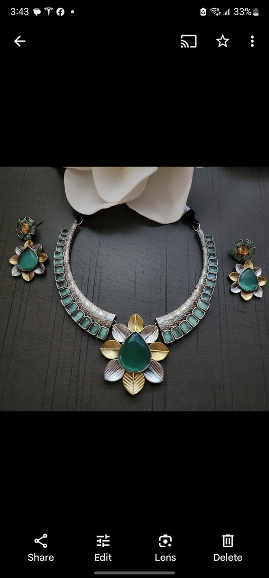 Hasali Replica Necklace and Earrings