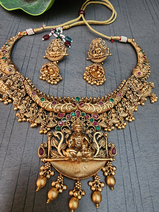 Temple Necklace and Earringsl