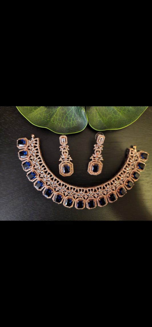 CZ Necklace and Earrings